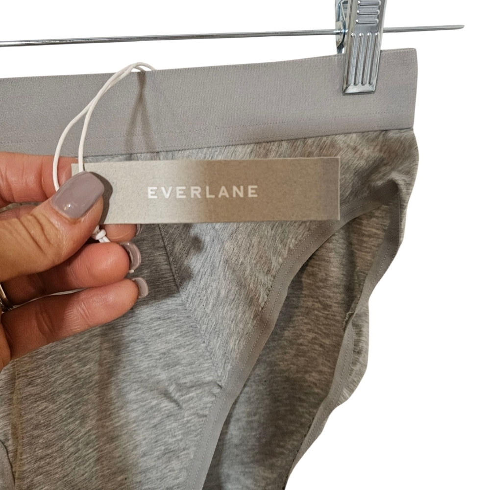 Everlane The Cotton High Waisted Boy Brief Underwear in Grey•Size S•NWT! - Picture 7 of 8